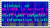 Glitchy windows error